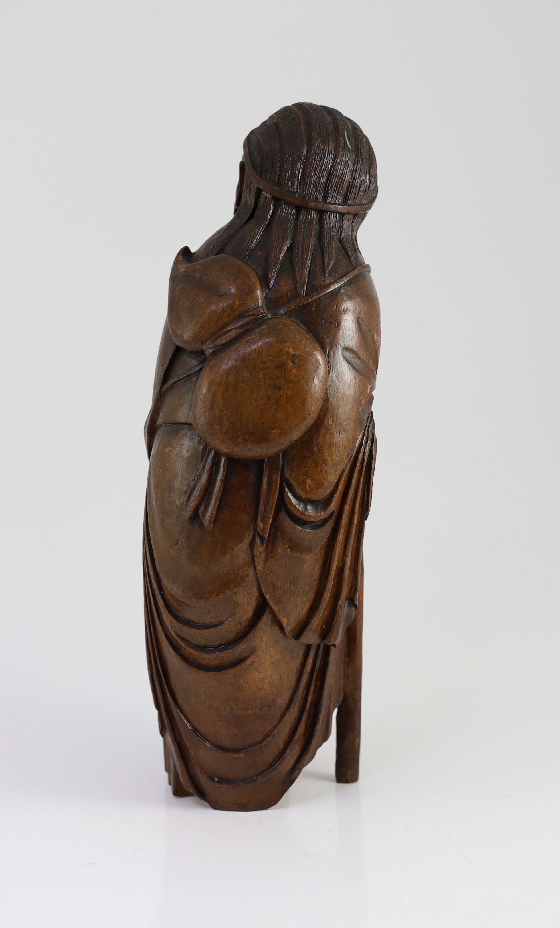A Chinese bamboo figure of Li Tieguai, 18th/19th century, 33cm high, base reshaped